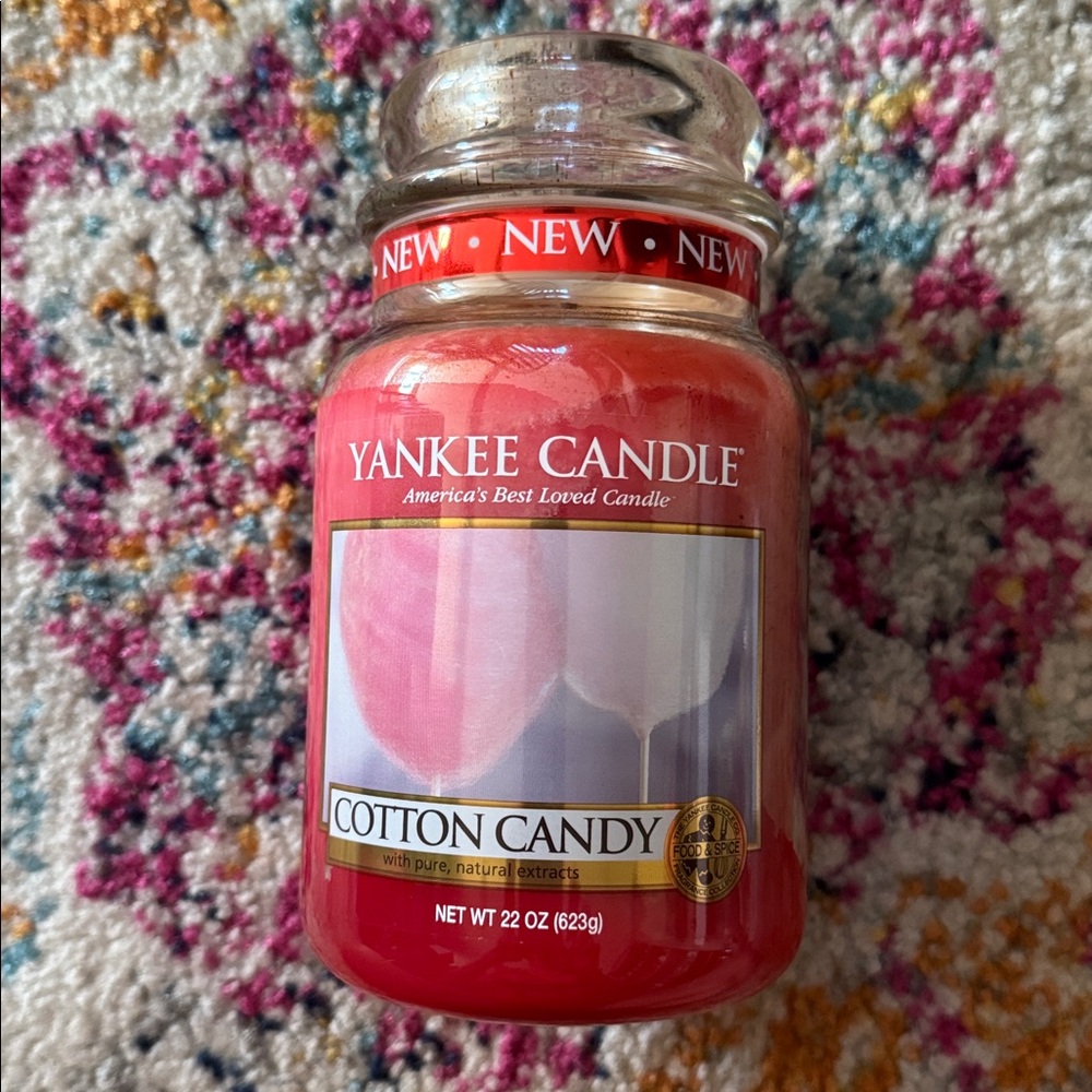 Yankee Candle Cotton Candy Jar - Pink Delight